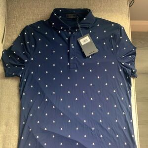 Premium Men’s golf polo, Small, Navy blue, g/fore, brand new
